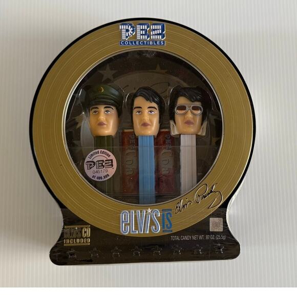 Elvis Presley Limited Edition PEZ Dispenser 3-Pack Collectible Set with Audio CD - Picture 2 of 9